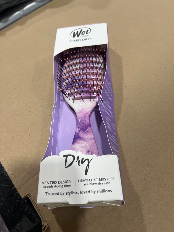 Photo 1 of Wet Brush Speed Dry Hair Brush - Watermark (Color Wash) - Vented Design and Ultra Soft HeatFlex Bristles Are Blow Dry Safe With Ergonomic Handle Manages Tangle and Uncontrollable Hair - Pain-Free