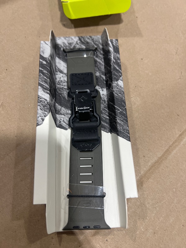 Photo 1 of bitplay Waterproof FKM Rubber Apple Watch Band with Fidlock Quick Release Magnetic Buckle, Fluororubber Strap for iWatch Ultra 2/ Ultra/Series 9-4/SE/49mm/45mm/44mm, Black