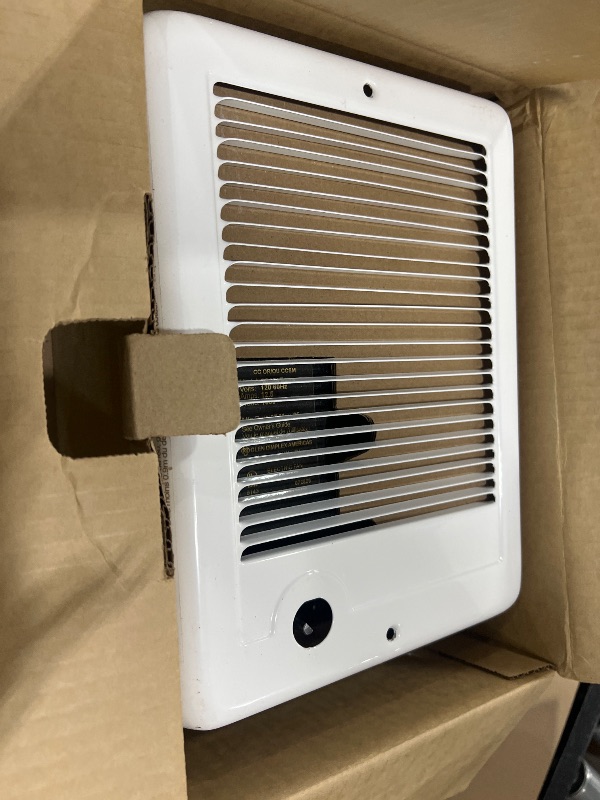 Photo 1 of Cadet Com-Pak Electric Wall Heater Complete Unit with Thermostat (Model: CSC151TW, Part: 67509), 5120 BTU, 120 Volt, 1500 Watt, White