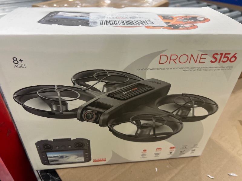 Photo 1 of Drone With Large Screen Remote Control (4.92in) , Mini Airplane with Dual Cameras, 2 Batteries, 360° Flips, Full Propeller Guard Protection for Anti-Collision, Brushless Motor, Hovering, Quadcopter with Optical Flow Positioning, RC Helicopter for Adults a