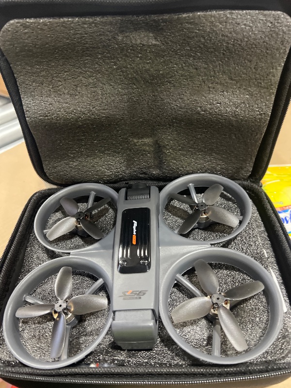 Photo 1 of Drone With Large Screen Remote Control (4.92in) , Mini Airplane with Dual Cameras, 2 Batteries, 360° Flips, Full Propeller Guard Protection for Anti-Collision, Brushless Motor, Hovering, Quadcopter with Optical Flow Positioning, RC Helicopter for Adults a