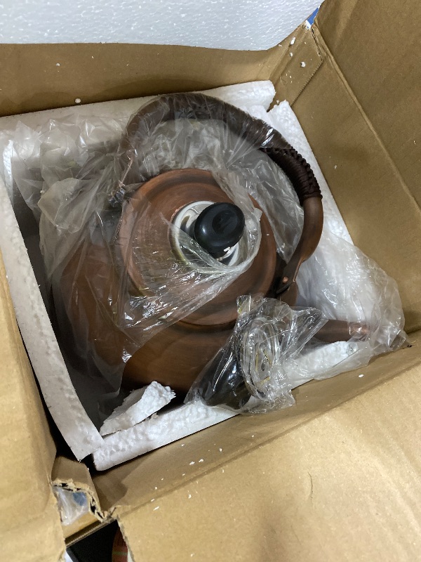 Photo 1 of Generic Whistle Tea Pot,Tea Kettle,Copper Kettle,water boiling beep,with Ergonomic Handle, for Gas, Induction,Stovetops, 16×27, FG001