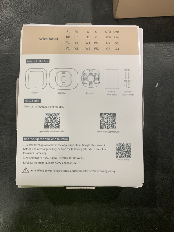 Photo 1 of Aqara Smart Thermostat W200 with Apple Adaptive Temperature & Clean Energy Guidance, 4" Touchscreen, Matter Controller, Built-in Radar Sensor, Works with Apple Home, Siri, Google Assistant, Alexa
