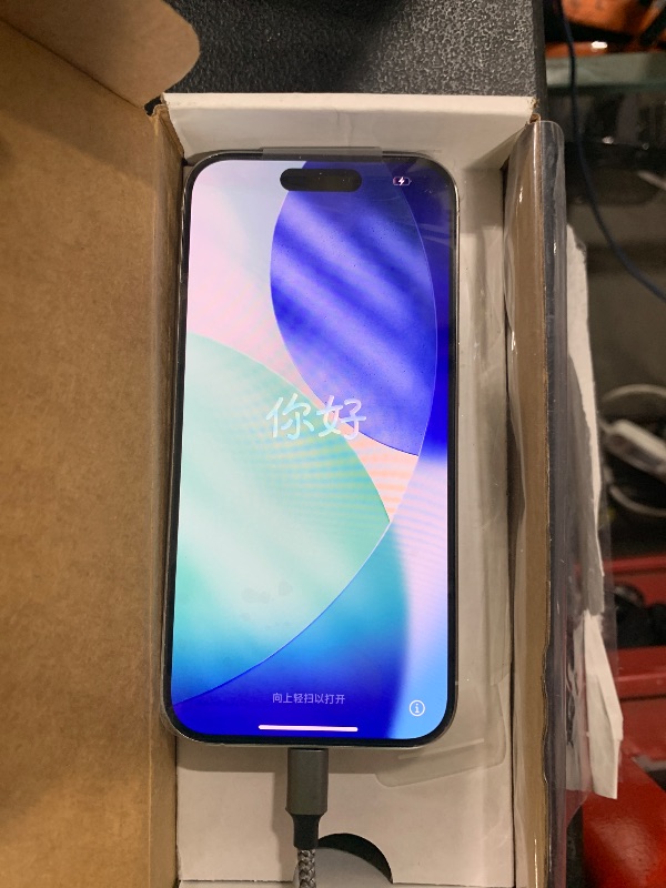 Photo 1 of Apple iPhone 15 Pro, 128GB, White Titanium - Unlocked (Renewed)
