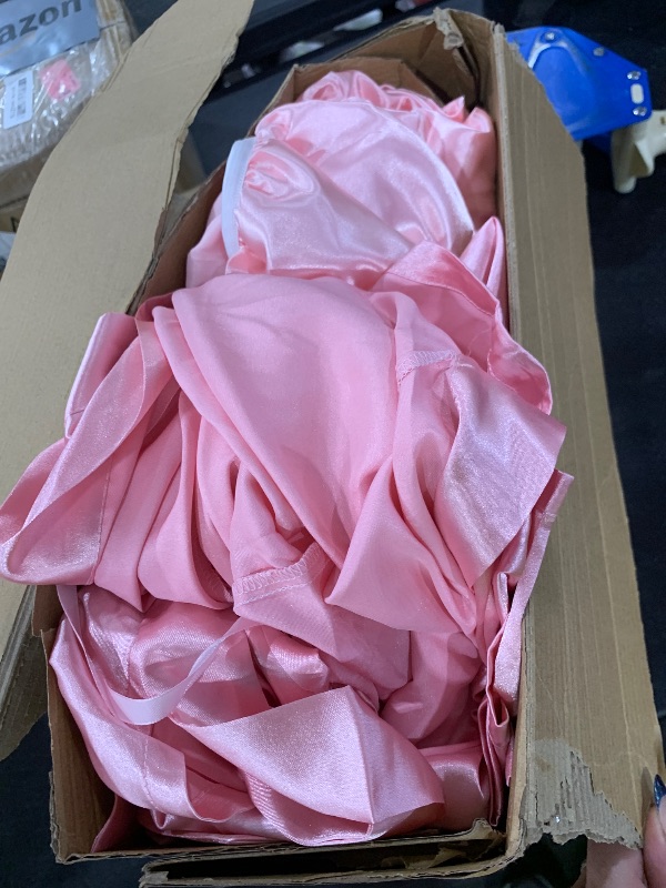 Photo 1 of Hoemwarm 122 Pcs Pink Girls Spa Party Kit, 10-Pack Slumber Party Favors with Satin Robes, Tote Bags, and Nail Salon Accessories for Kids Spa Birthday, Halloween, Home Party Supplies