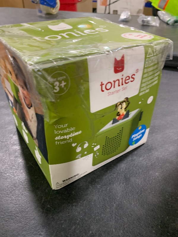 Photo 1 of Toniebox 1 Audio Player Starter Set with Playtime Puppy - Listen, Learn, and Play with One Huggable Little Box - Green