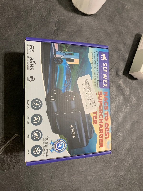 Photo 1 of SIFWEX NACS to CCS1 Adapter | UL2252 Standard Tested (SGS Verified) | 500A 250kW Fast Charging | Enables CCS1 EVs to Use Tesla Supercharger | Waterproof | Lock Design | Portable EV Charger Adapter