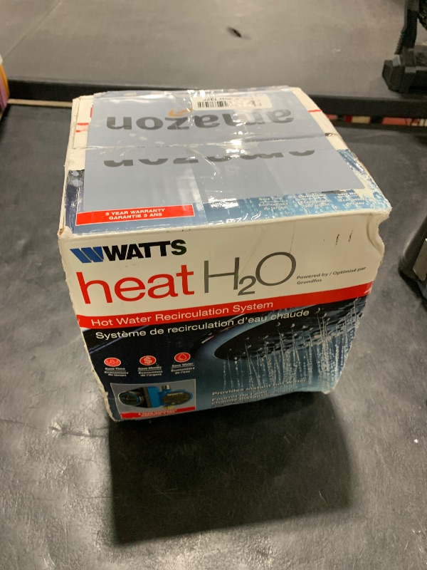 Photo 1 of Watts Heat H2O Hot Water Recirculation System w/Programmable Timer, Instant Hot Water, 3 Year Warranty, Pump, 2 Adapters, Sensor Valve, Mounting Screws, 2 Supply Lines, Easy DIY Install (0955805)