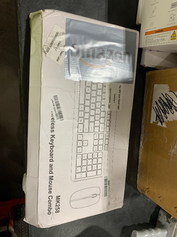 Photo 1 of Wireless Keyboard and Mouse Combo, Full Size Silent Ergonomic Keyboard and Mouse, Long Battery Life, Optical Mouse, 2.4G Lag-Free Cordless Mice Keyboard for Computer, Mac, Laptop, PC, Windows
