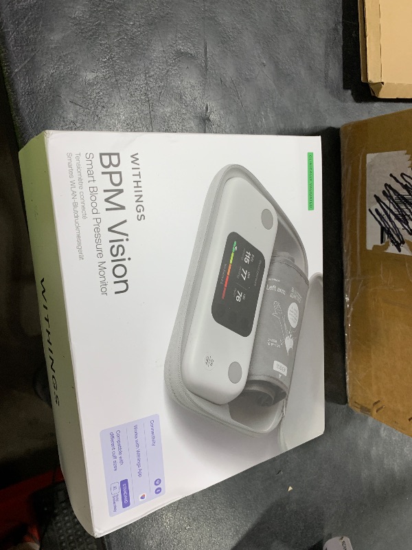 Photo 1 of Withings BPM Vision – Smart Arm Blood Pressure Monitor | FDA-Cleared | Easy-to-use, Accurate Systolic & Diastolic Measurements, Wide Range Cuff | Wi-Fi & Bluetooth | iOS & Android | FSA/HSA