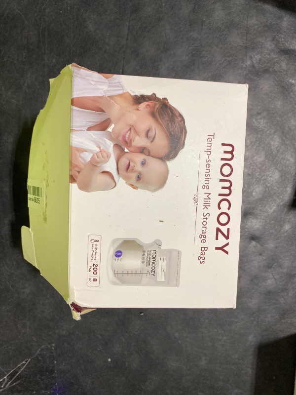 Photo 1 of Momcozy Breastmilk Storage Bag, 8Oz, Temp-Sensing Color Change, 200 Count Milk Storage Bags Breastmilk with Pour Spout, Milk Bag with Self Standing for Breastfeeding, No Leak Presterilized for Freezer
