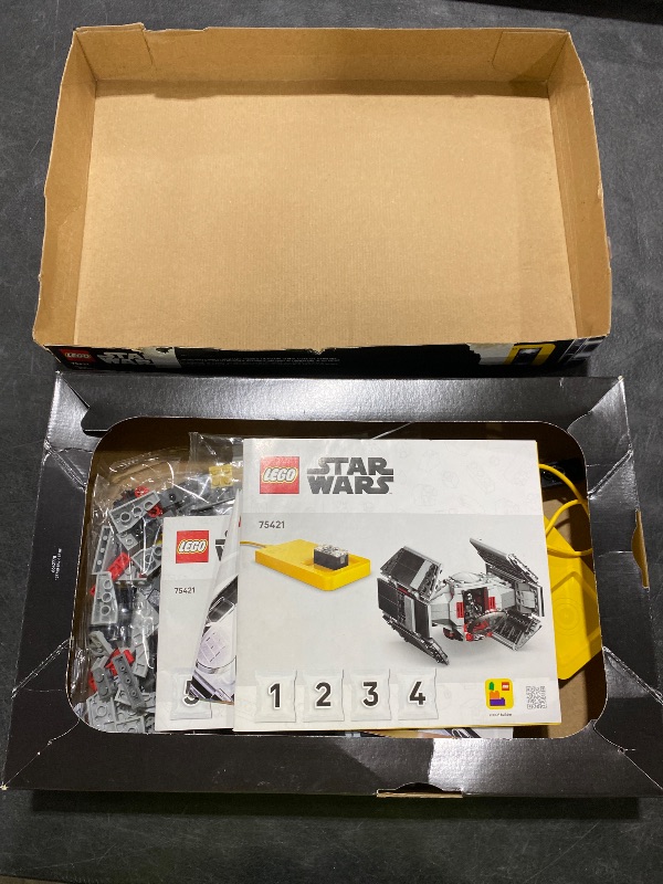 Photo 1 of LEGO Star Wars SMART Play: Darth Vader’s TIE Fighter Interactive Building Toy - All-in-One Set - Reacts to How You Move and Play with a SMART Brick - Gift for Boys, Girls and Kids Ages 8+ - 75421