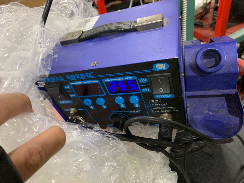 View 3 of YIHUA 862BD+ SMD ESD Safe 2 in 1 Soldering Iron Hot Air Rework Station °F /°C with Multiple Functions