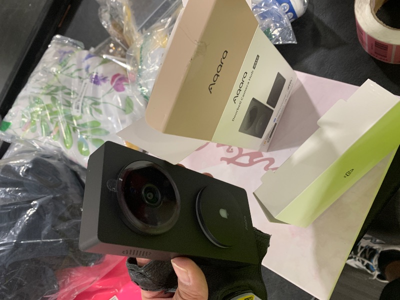 Photo 1 of Aqara Smart Doorbell Camera G410 with Chime, 2K, HomeKit Secure Video, 2-Way Audio, Built-in Matter Hub, Wireless/Wired, Supports Apple Home, Alexa, Google, Home Assistant, 2.4G/5GHz Wi-Fi, Black