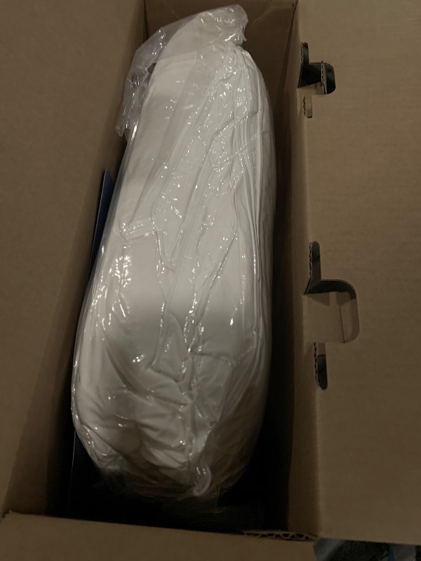 Photo 1 of Serta Goose Feather Down Fiber Cotton Comforter King Size - 100% Cotton Duvet Insert - Hotel Luxury Hypoallergenic Bedding Comforter Light Warmth 106 x 90 Inch White