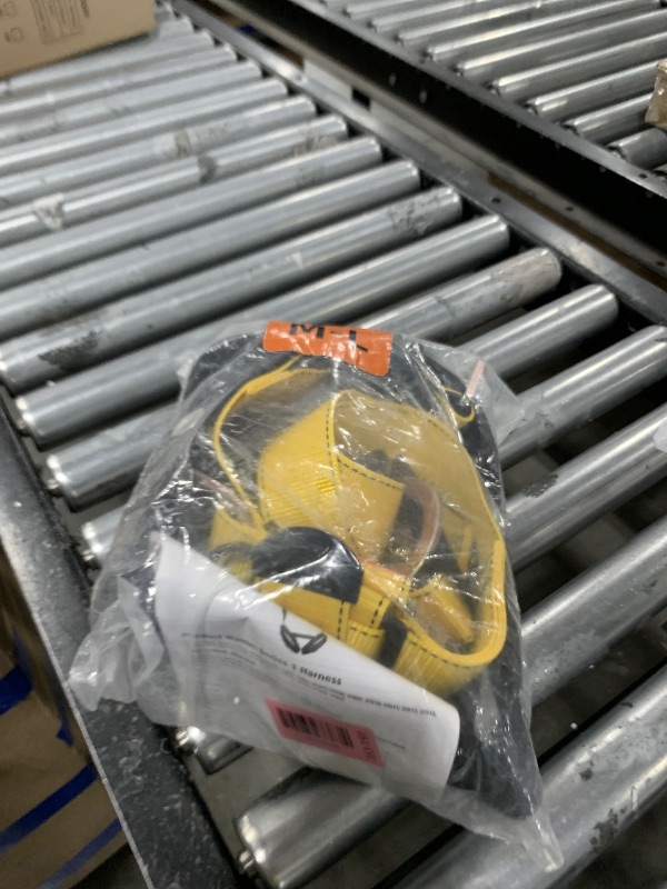 Photo 1 of Guardian 21046 Cyclone Construction Harness with Comfort Shoulder Padding |Quick Connect Leg|OSHA & ANSI Compliant | Black/Yellow | M-L