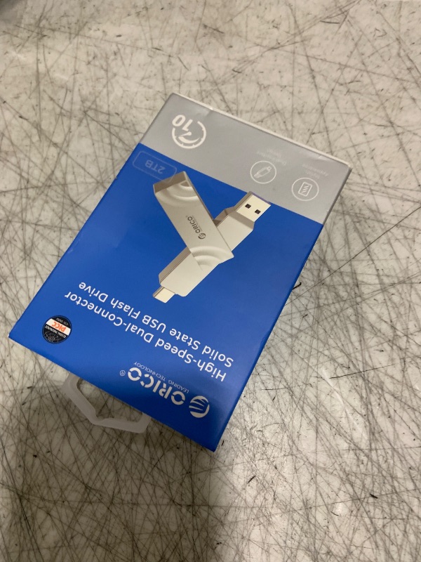Photo 1 of ORICO 2TB External SSD Read/Write Speeds up to 1050MB/s Dual-Port USB 3.2 Gen 2+USB C Portable SSD with 90° Click-Stop Rotating for iPhone 15/16/17 Series/Mac/Android- A10