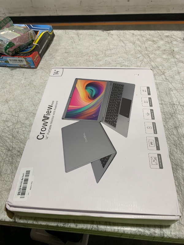 Photo 1 of FOR PARTS ONLY ******* ELECROW Portable Monitor with Keyboard, 14 Inch Lapdock Display with Built-in Battery & RPi5 Adapter, 1080P FHD IPS USB C Computer Monitors Compatible with Raspberry Pi, PC, Phone, Mac, Game Console