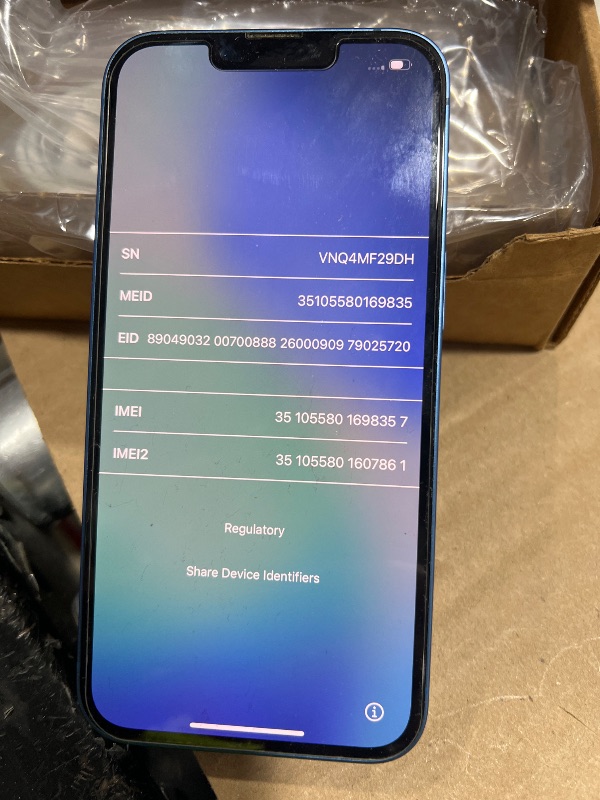 Photo 1 of Apple iPhone 13, 128GB, Blue - Unlocked (Renewed)