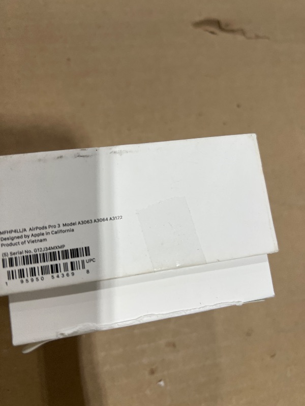 Photo 1 of Apple AirPods Pro 3 Wireless Earbuds, Active Noise Cancellation, Live Translation, Heart Rate Sensing, Hearing Aid Feature, Bluetooth Headphones, Spatial Audio, High-Fidelity Sound, USB-C Charging