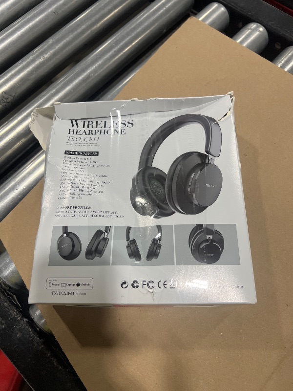 Photo 1 of Noise Cancelling Headphones Wireless Bluetooth, Over Ear Headphones Bluetooth with Microphone, Cancelling Wireless Headphone Over Ear, 65h Playtime, Clear Calls, Comfort Fit For Travel (Beige)