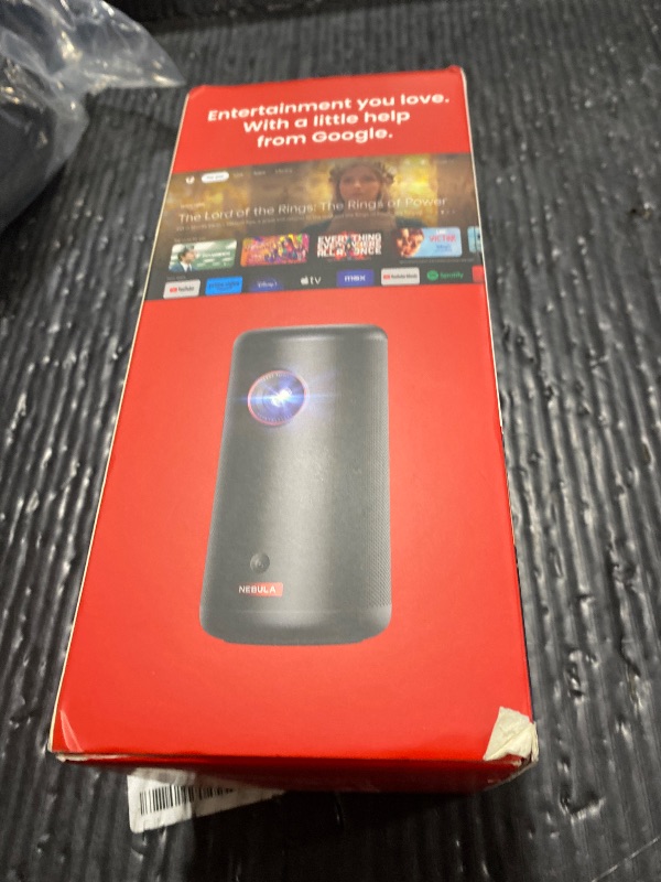 Photo 1 of NEBULA Capsule 3 GTV Portable Mini Projector, Netflix Officially Licensed, 1080P Smart Projector with Wi-Fi, 2.5 hrs Battery, 120-Inch Display, Dolby Digital, for Any Space