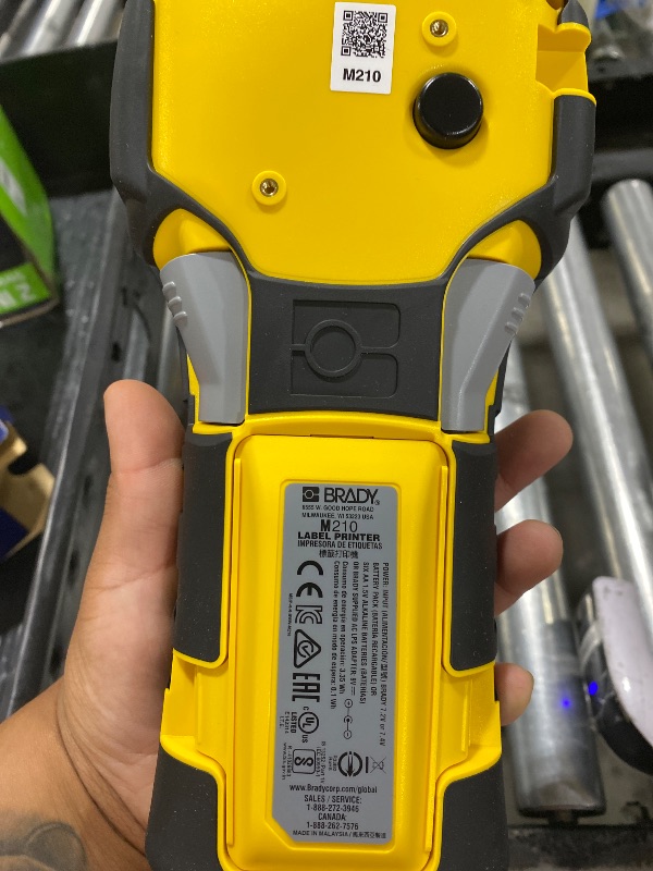 Photo 1 of Brady M210 Portable Label Printer with Rubber Bumpers, Multi-Line Print, 6 to 40 Point Font (Replaces BMP21-PLUS Printer)