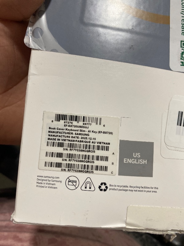 Photo 1 of Samsung Galaxy Tab S9 | S9 FE | S10 FE, FE Book Cover Keyboard AI Key for Galaxy Tab S10 FE, Detachable Platform, PC-Like Experience, Wireless Keyboard Sharing, Black