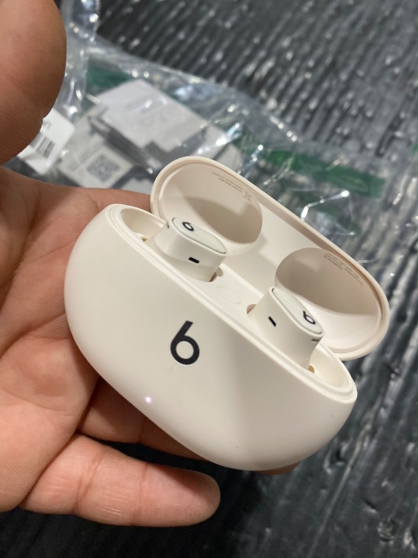 Photo 1 of Beats Studio Buds + | True Wireless Noise Cancelling Earbuds, Enhanced Apple & Android Compatibility, Built-in Microphone, Sweat Resistant Bluetooth Headphones, Spatial Audio - Ivory