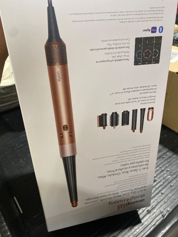 Photo 1 of Dyson Airwrap i.d. Multi-Styler, Allure Winner, Bluetooth Connected, No Heat Damage, 6-in-1 Versatility, Intelligent Hair Styler