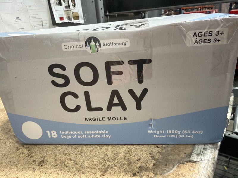 Photo 1 of **Only 16** Original Stationery Soft Clay Modeling Compound - 4 lb (1.8 kg), White - Air Dry Cloud Dough & Butter Slime Clay for DIY Slime Kit, Arts & Crafts, Ages 7+ Kids Crafts