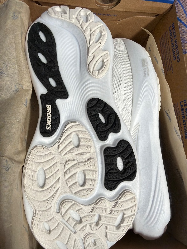 View 4 of ***MISSING ITEM - SEE NOTES***Brooks Women’s Adrenaline GTS 25 Supportive Running & Walking Shoe - White/White/Silver - 10 Wide