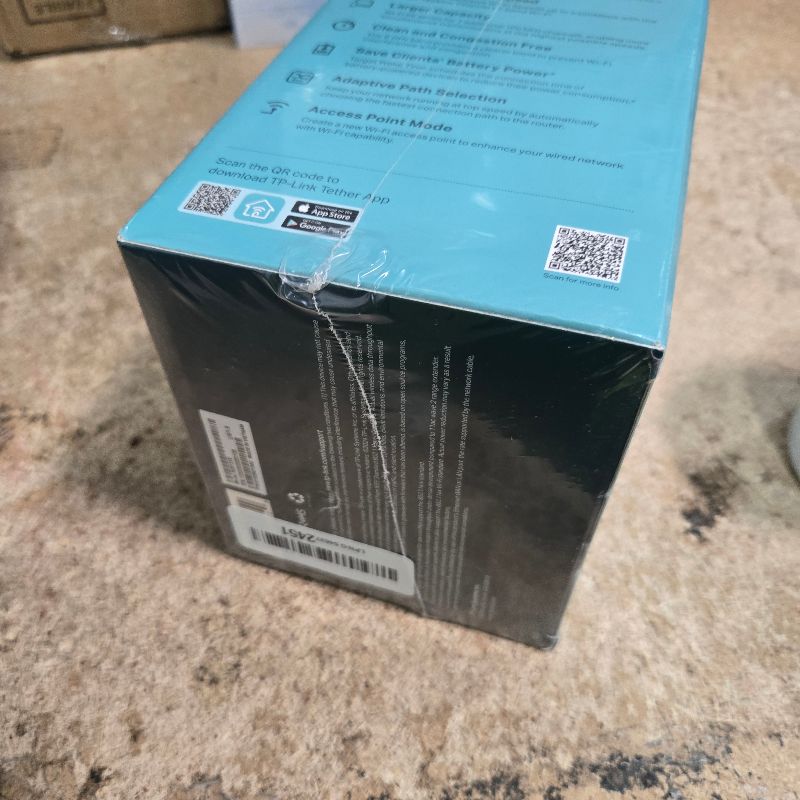 Photo 1 of **FACTORY SEALED**TP-Link RE813XE AXE5400 Wi-Fi 6E Range Extender w/Ethernet Port | 5.4 Gbps Tri-Band Wireless Repeater Amplifier | Up to 2800 Sq. Ft., 96 Devices | 6 GHz Band, 160 MHz | APP Setup | OneMesh Compatible