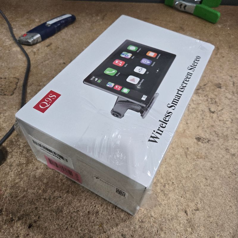 Photo 1 of **FACTORY SEALED** 9" Wireless Apple Carplay Screen for Car with 4K Dash Cam, Portable Apple Carplay & Android Auto with 1080p Backup Camera DVR, Voice Control/GPS Navigation/Mirror Link/BT