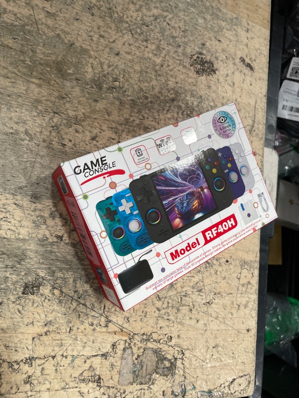 Photo 1 of ***MISSING PARTS***
RF40H Handheld Game Console, 4.0" Retro Gaming Console Preloaded 20,000+ Classic Games, Open Source Linux System, Support WiFi Online Play, Portable Pocket Hand Held Video Game (Transparent Blue)