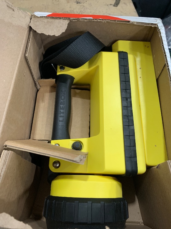 Photo 1 of ***STOCK PHOTO FOR REFERENCE ONLY***Streamlight 45861 E-Spot Firebox 1500-Lumen 110000 Candela Rechargeable Spot Beam Lantern with Dual Rear LEDs, AC/DC Charging, Heavy Duty Shoulder Strap, and Mounting Rack, Orange