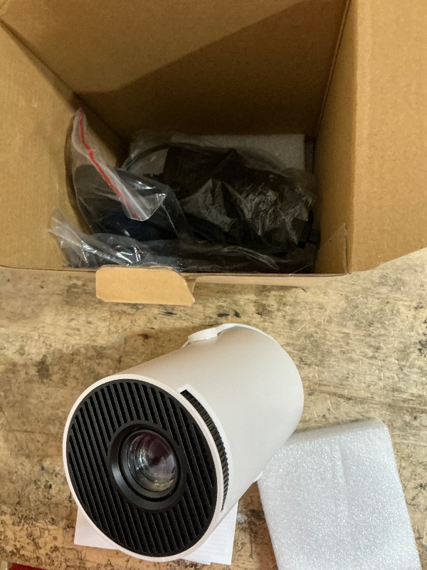 Photo 1 of [Built-in Apps & 2026 Upgraded] Mini Projector with WiFi 6 and Bluetooth 5.4 Support 4K 1080P Auto Keystone 180° Rotatable Projector Portable Compatibile with HDMI/TV Stick/Memory Stick/Laptop, White