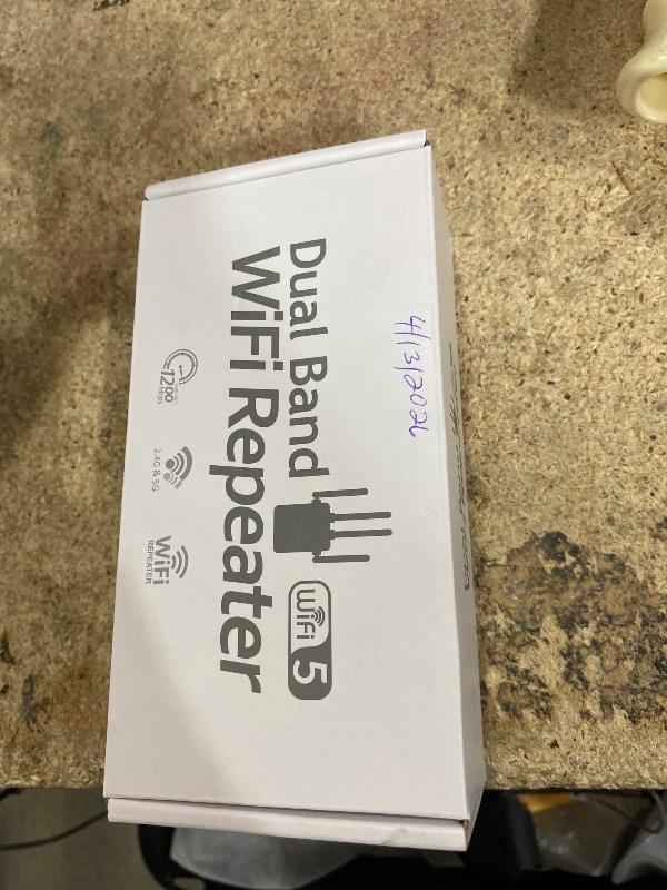 Photo 1 of 1-Tap Setup WiFi Extender, Dual Band 5GHz/2.4GHz WiFi Signal Booster, 12880 Sq.Ft WiFi Range Extender, 105 Devices Supported, Ethernet Port & High Speed Signal Amplifier