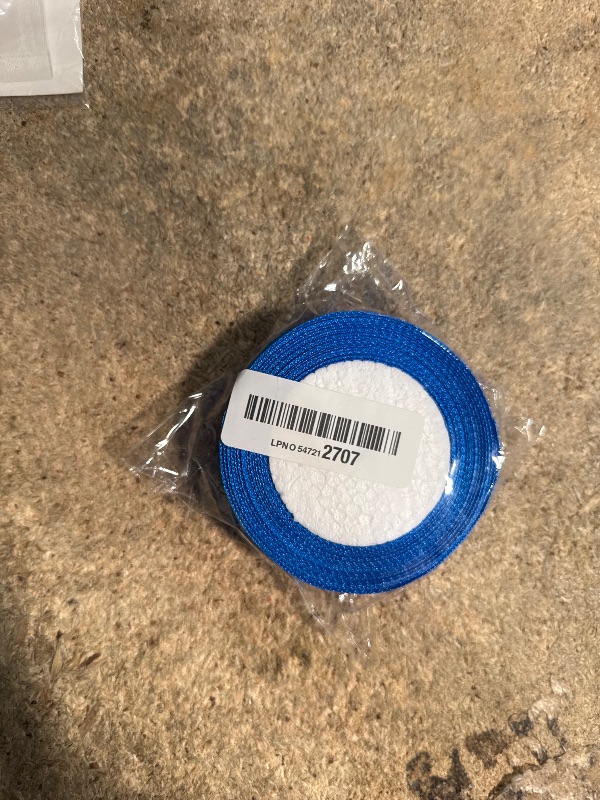 Photo 1 of 1 Inch Satin Ribbon 25 Yards Blue Color - for Gift Wrapping, Pre-Made Bows, and Decorative Purposes; Satin Ribbon for Presents, Wedding Decor, Holiday Gifts, and DIY Projects