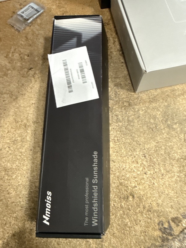 Photo 1 of [Upgraded] Nmoiss Windshield Sun Shade Umbrella - [Vinyl Coating Heat Shield] Protect Car from Sun Rays & Heat Damage Keep Cool and Protect Interior, Spring Structure Edge Medium 56" L x 31" W