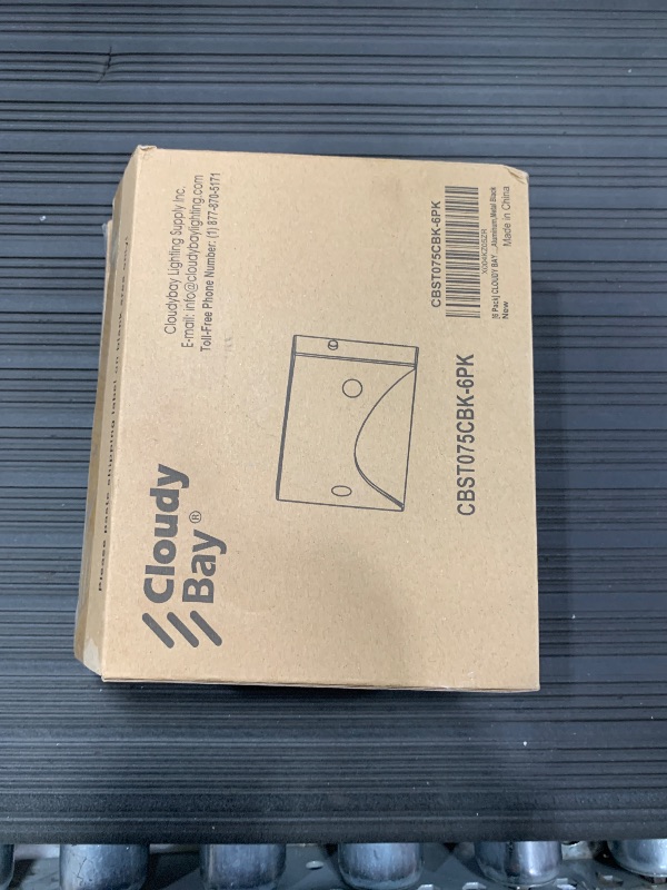Photo 1 of [6 Pack] Cloudy Bay Low Voltage LED Step Lights Outdoor, Surface Mount/J-Box Mount 2200K/2700K/3000K/4000K/5000K Selectable,12V-24V 3W Landscape Stair Lights,Aluminum,Metal Black