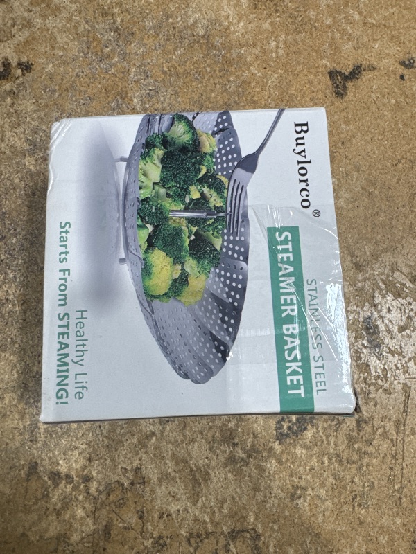 Photo 1 of (missing legs* ) Buylorco Stainless Steel Folding Vegetable Steamer Insert for Veggie & Seafood Cooking (fits pots 5" to 9")