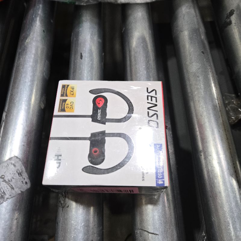 Photo 1 of **FACTORY SEALED** SENSO Bluetooth Headphones, Best Wireless Sports Earbuds w/Mic IPX7 Waterproof HD Stereo Sweatproof Earphones for Gym Running Workout Noise Cancelling Earphones Earbuds Noise Cancelling Headsets