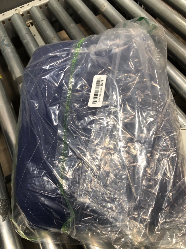 Photo 1 of 1 Pack Moving Blankets Heavy Duty 80"x72" Quilted Packing Blankets for Moving Furniture Padded Shipping Furniture Mover Blue