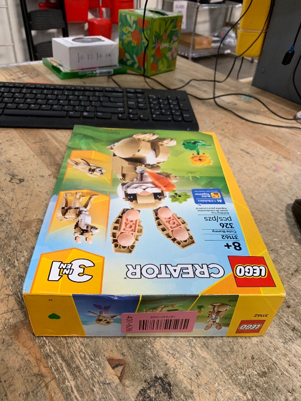 Photo 1 of ** Factory Sealed**LEGO Creator 3 in 1 Cute Bunny Toy - Building Toy Set with 3 Build Options, Bunny, Seal, or Llama - Animal Figures for Kids, Girls and Boys, Ages 8+ - Gift Idea for Birthdays - 31162