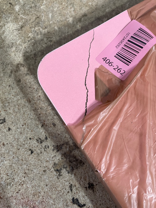 Photo 1 of *CRACKED CORNER* Ruxury Foldable Lap Desk Laptop Stand Bed Desk Table Tray, Breakfast Serving Tray, Portable & Lightweight Mini Table, Lap Tablet Desk for Sofa Couch Floor - Pink