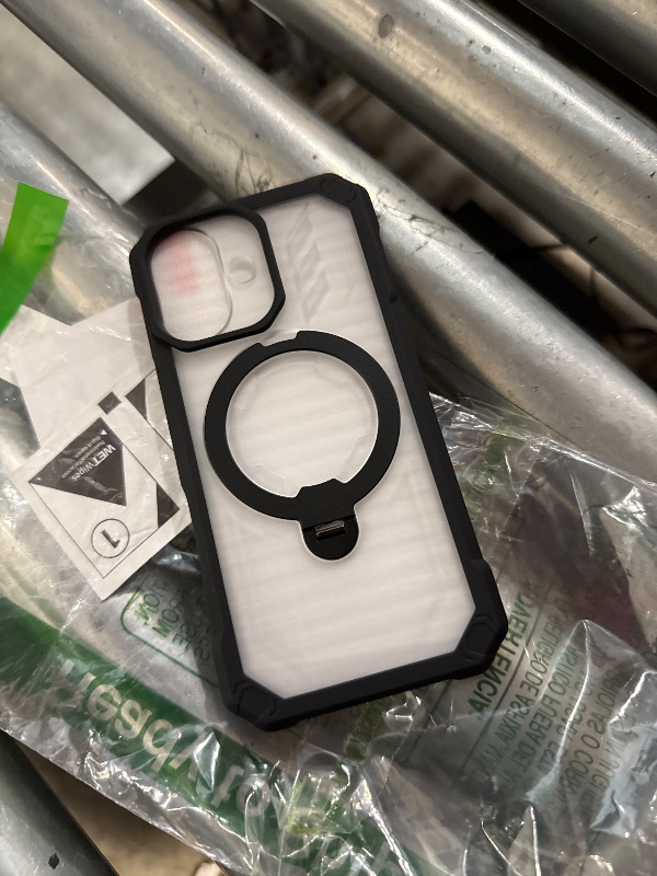 Photo 1 of  black and clear magnetic phone case 