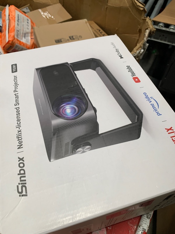 Photo 1 of [2000 ANSI/Auto Focus & Keystone/Built-in APP] 4K Outdoor Projector with Wifi and Bluetooth, Smart Portable Projector with Built in Apps YouTube/PrimeVideo & Dolby, Home Theater Projector with HDR10+
