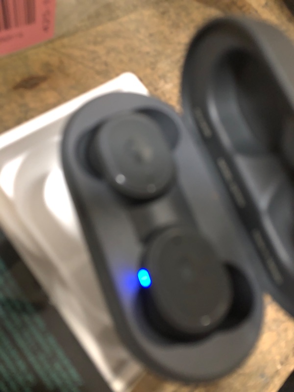 Photo 1 of **LEFT EAR DON'T WORK**Skullcandy Sesh ANC Wireless Earbuds, Bluetooth Headphones, Noise Cancelling, Up to 46 Hours Battery with Charging Case, Sweat and Water Resistant, Microphone for iPhone Android - True Black