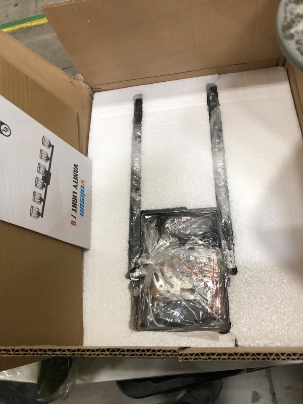 Photo 1 of ***MISSING PARTS***
VOLISUN Crystal Vanity Lights for Bathroom, 6 Light Bathroom Vanity Light, Modern Matte Black Bathrooms Light Over Mirror, Black Bathrooms Lights Fixtures-UL Certificated(Exclude Bulb)